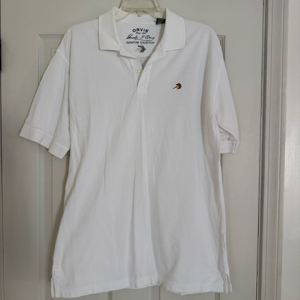 Orvis Men's Classic White Polo Shirt
